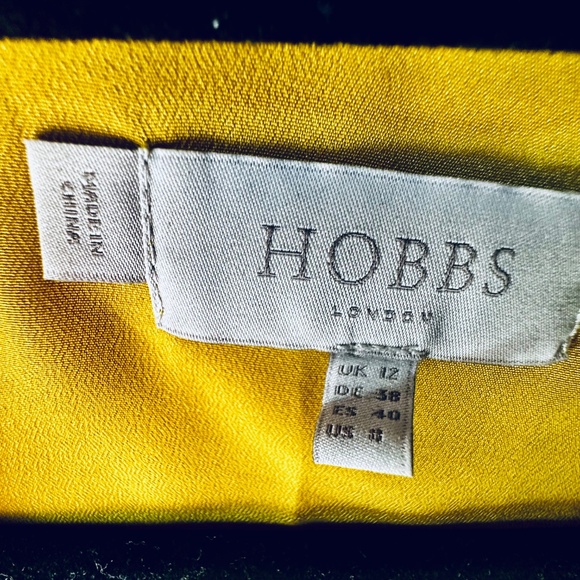 HOBBS JEANNE FLORAL SLEEVE DRESS, YELLOW/MULTI - Picture 7 of 9